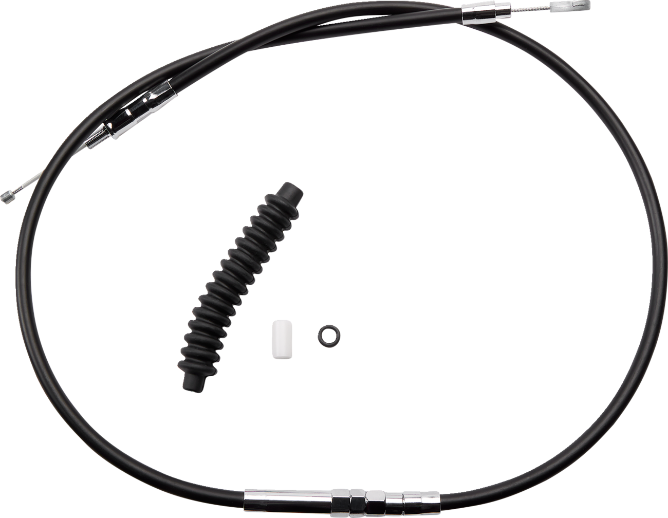 Drag Specialties High-Efficiency Black Vinyl Clutch Cable - 80"
