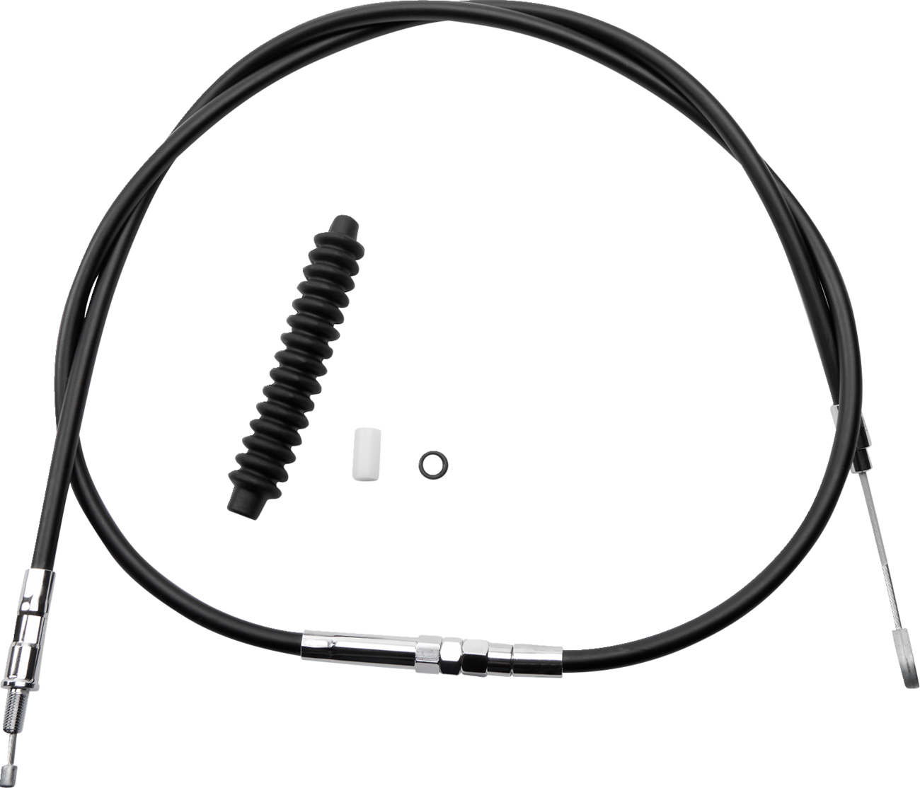 Drag Specialties High-Efficiency Black Vinyl Clutch Cable - 80"