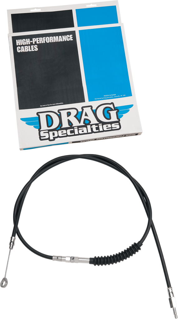 Drag Specialties High-Efficiency Black Vinyl Clutch Cable - 80"
