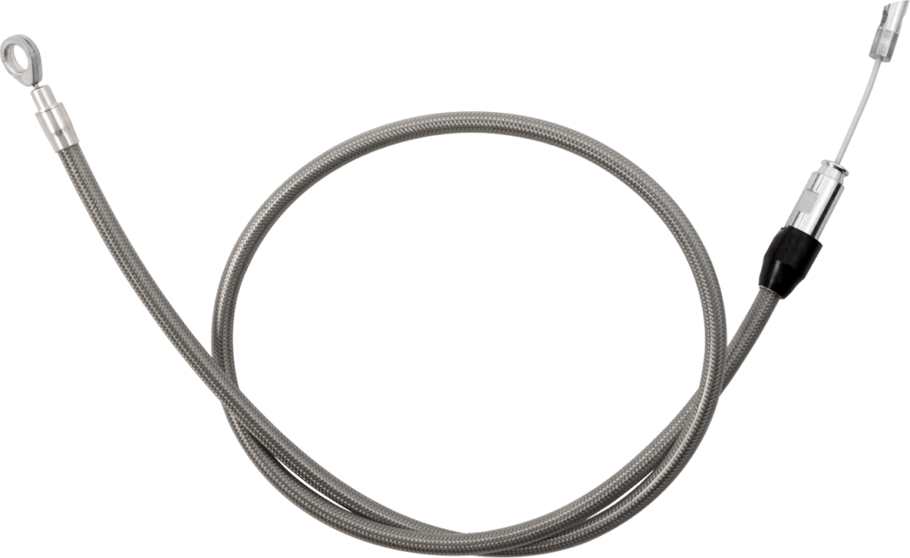 Drag Specialties Quick Connect Clutch Cable - Upper - 44" - Stainless Steel