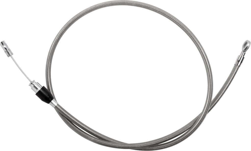 Drag Specialties Quick Connect Clutch Cable - Upper - 56" - Stainless Steel