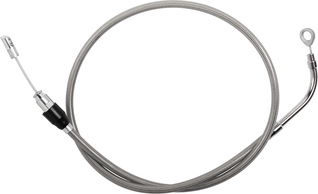 Drag Specialties Quick Connect Clutch Cable - Upper - 47" - Stainless Steel