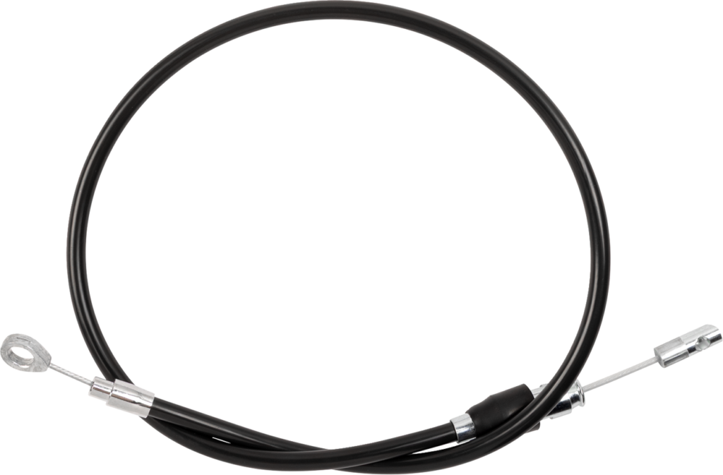 Drag Specialties Quick Connect Clutch Cable - Upper - 46" - Black/Chrome