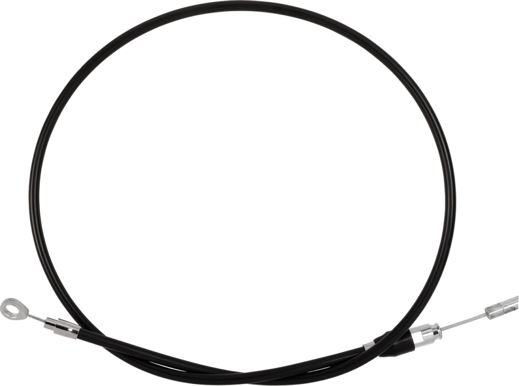 Drag Specialties Quick Connect Clutch Cable - Upper - 52" - Black/Chrome