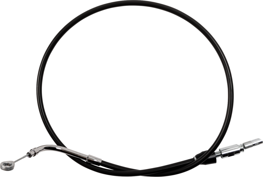 Drag Specialties Quick Connect Clutch Cable - Upper - 49" - Black/Chrome
