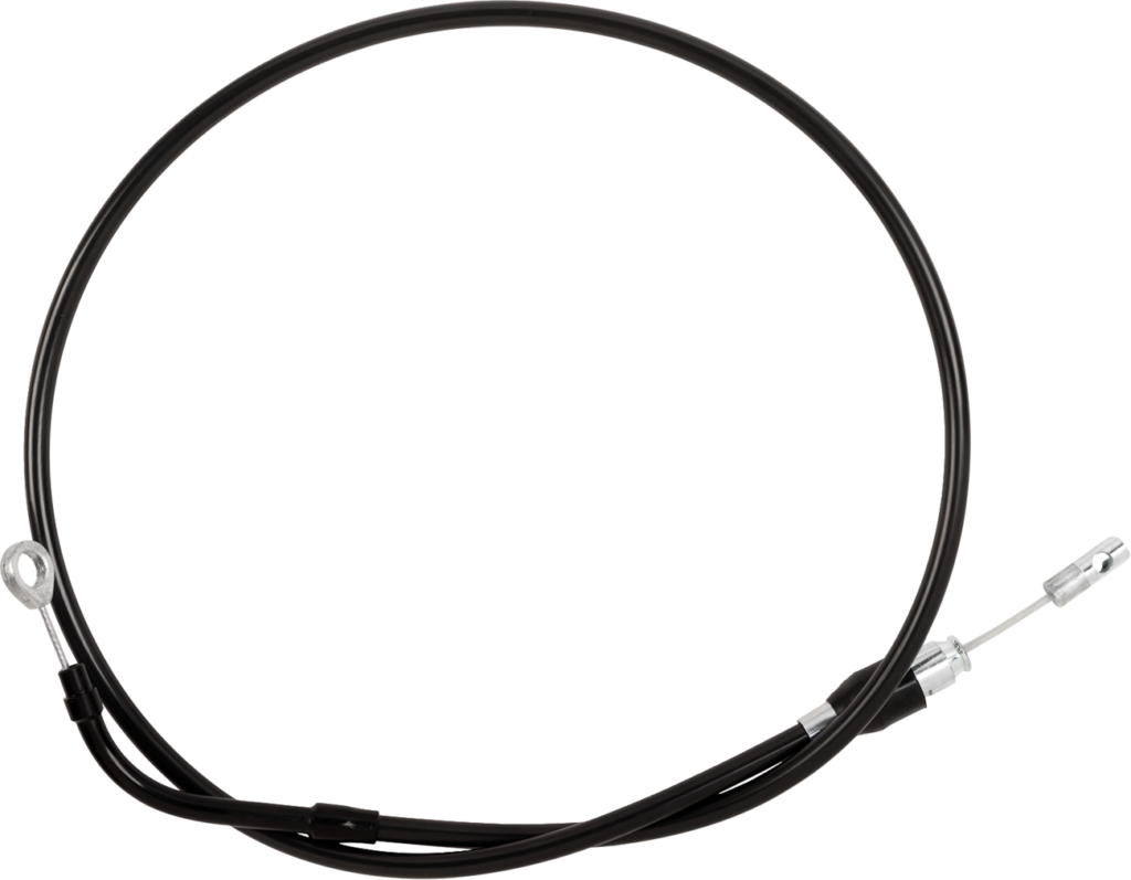Drag Specialties Quick Connect Clutch Cable - Upper - Bent Tube - 45" - Black/Black
