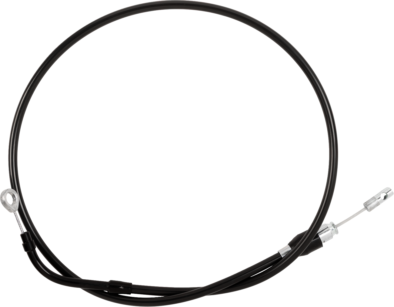 Drag Specialties Quick Connect Clutch Cable - Upper - Bent Tube - 47" - Black/Black