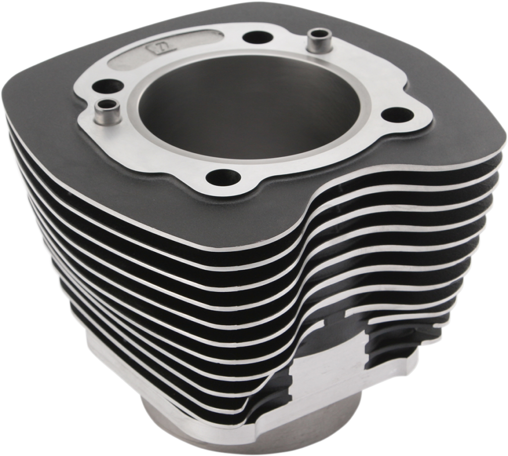 Drag Specialties Cylinder - 3.750" Bore - Black with Highlighted Fins - 88"/96" Twin Cam '99-'17