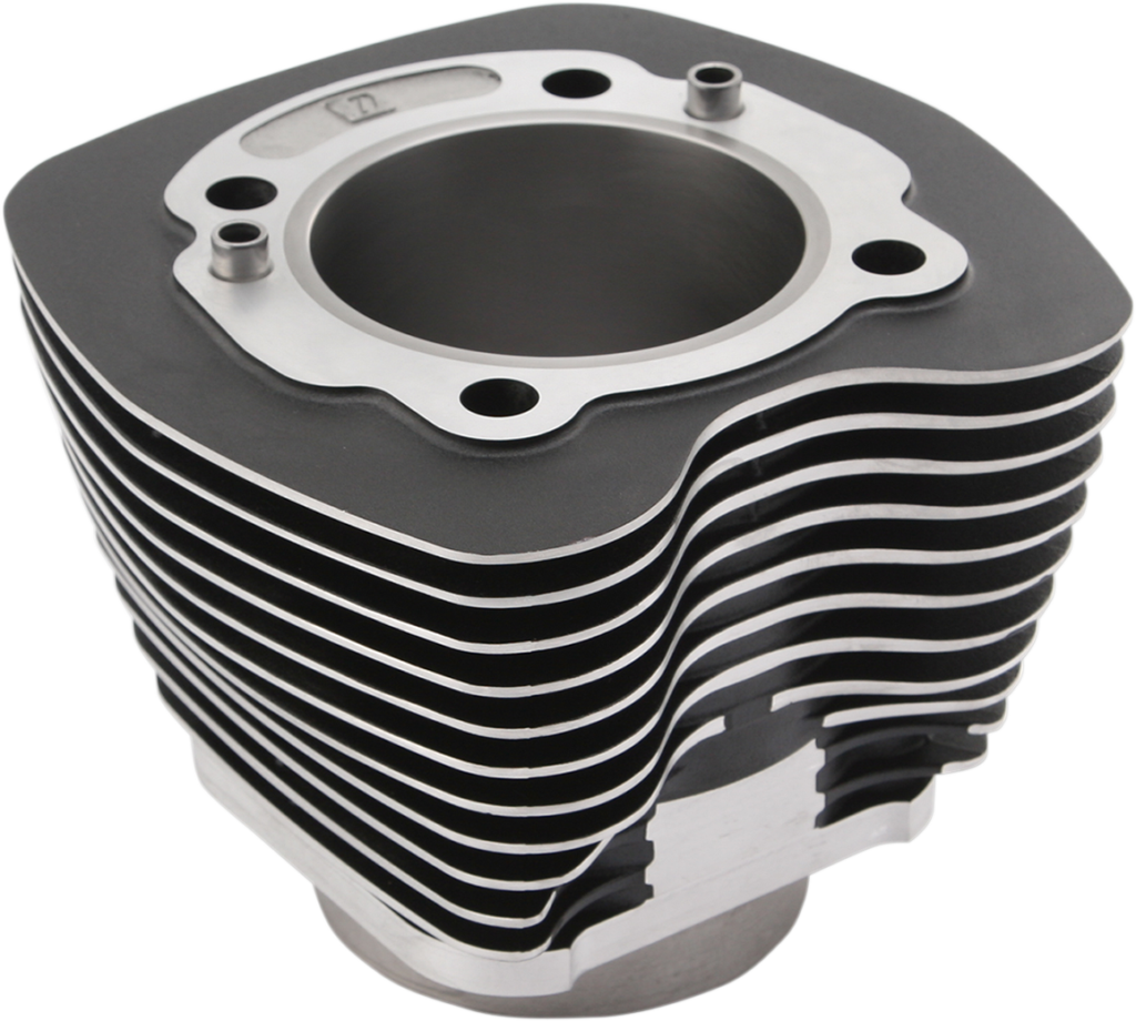 Drag Specialties Cylinder - 3.875" Bore - Black with Highlighted Fins - 103" Twin Cam '99-'17