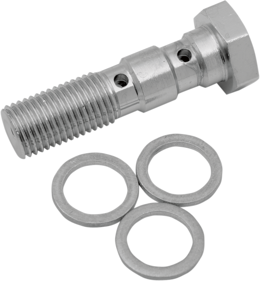 Drag Specialties Banjo Bolt - 3/8-24 - Dual