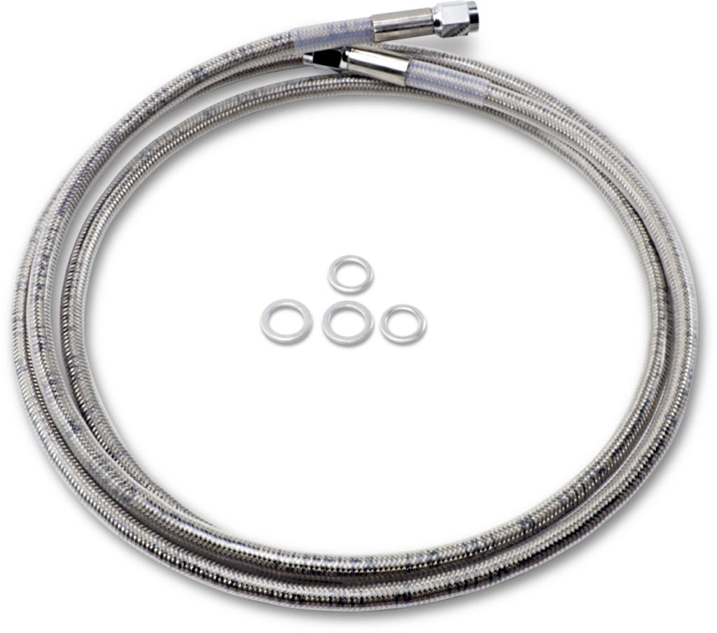 Drag Specialties Universal Brake Line - Clear - 74"