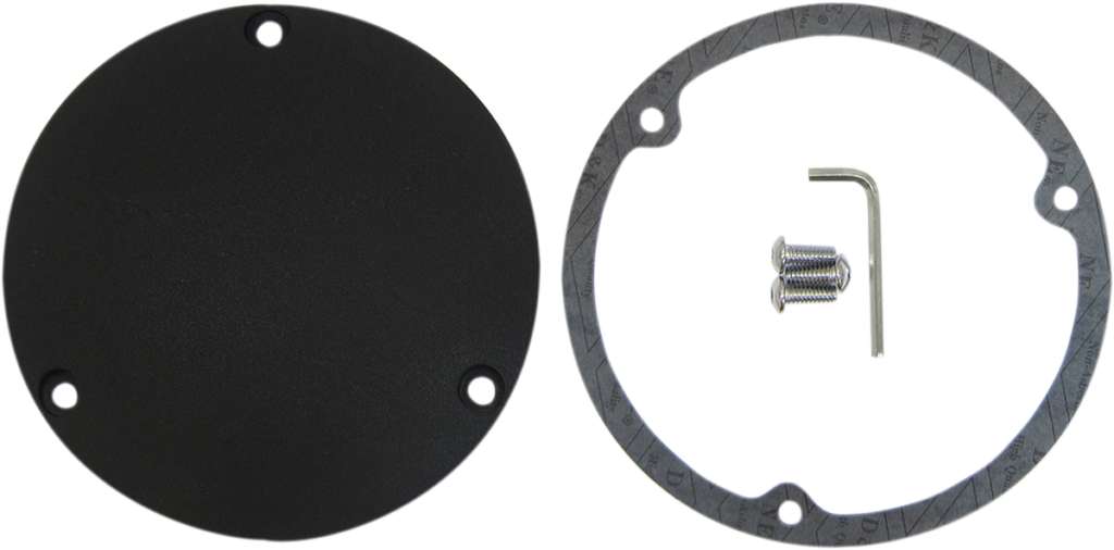 Drag Specialties Derby Cover - Wrinkle Black - 3 Hole - '70-'98 Big Twin