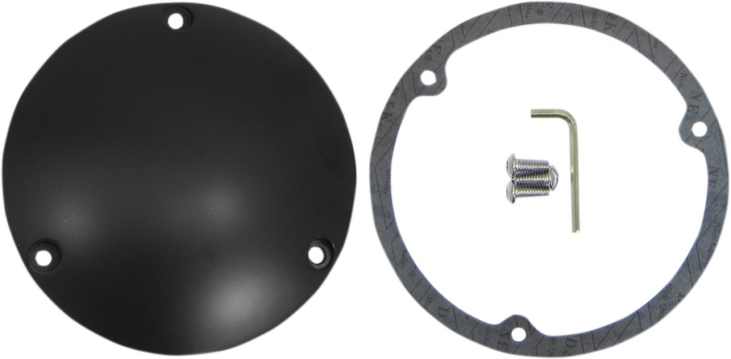 Drag Specialties Derby Cover - Matte Black - 3 Hole - '70-'98 Big Twin