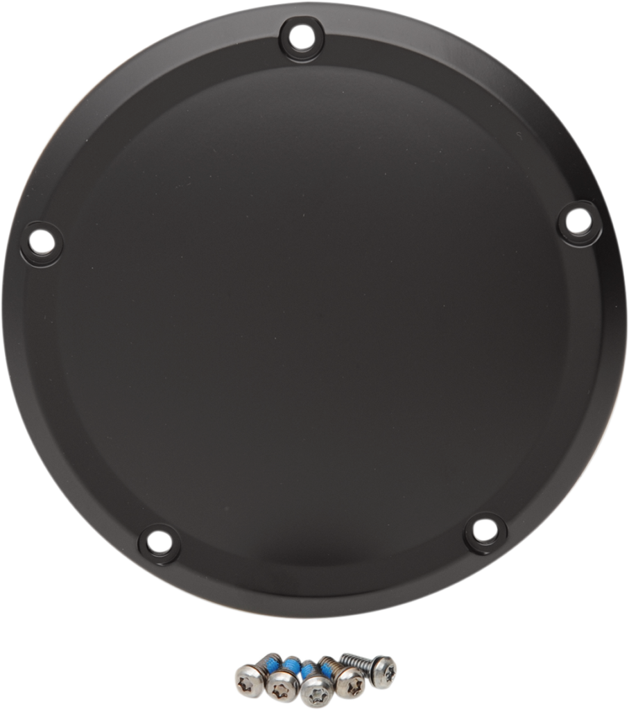 Drag Specialties Derby Cover - Matte Black - 5 Hole - '15-'26 Harley-Davidson