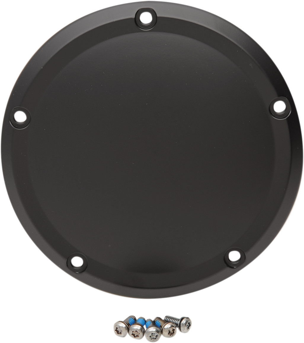Drag Specialties Derby Cover - Matte Black - 5 Hole - '15-'26 Harley-Davidson
