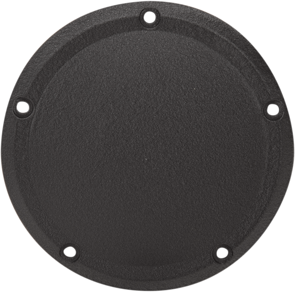 Drag Specialties Derby Cover - Wrinkle Black - 5 Hole - '15-'26 Harley-Davidson