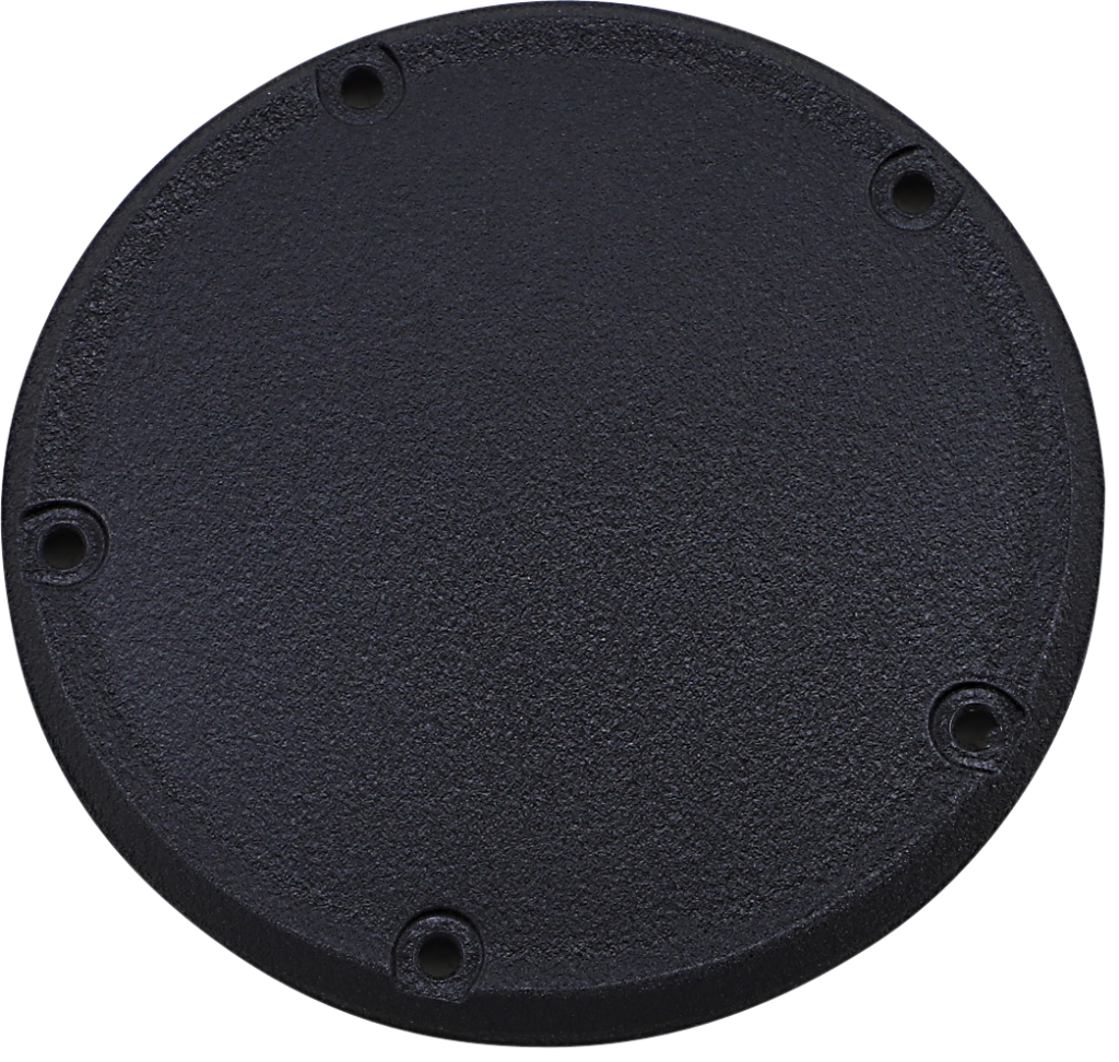 Drag Specialties Derby Cover - Wrinkle Black - 5 Hole - '18-'26 Softail