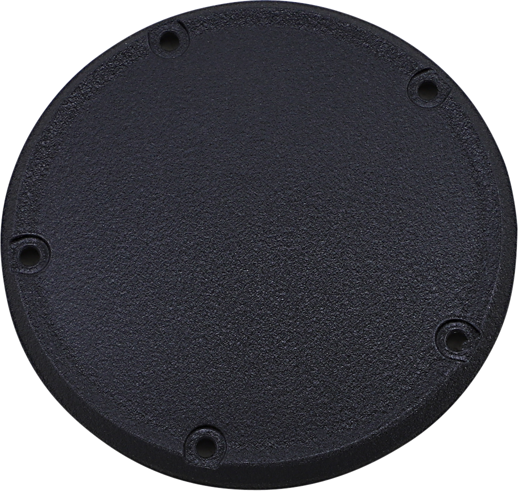 Drag Specialties Derby Cover - Wrinkle Black - 5 Hole - '18-'26 Softail