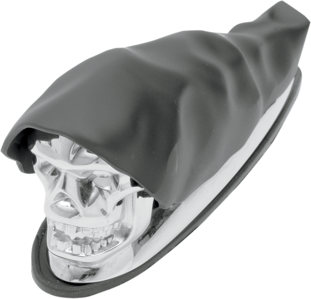 Drag Specialties Shrouded Skull Fender Ornament