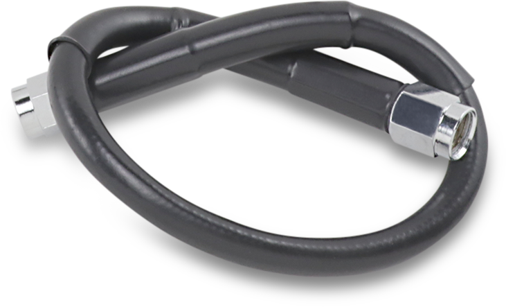Drag Specialties Universal Brake Line - Black - 12"