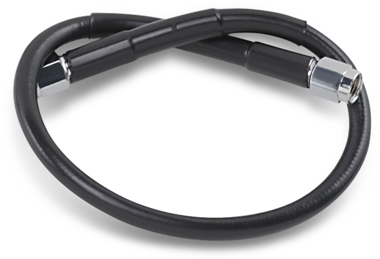 Drag Specialties Universal Brake Line - Black - 16"