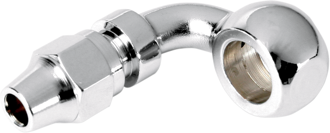 Drag Specialties Banjo Fitting - 3/8"/10mm - 90 Degree