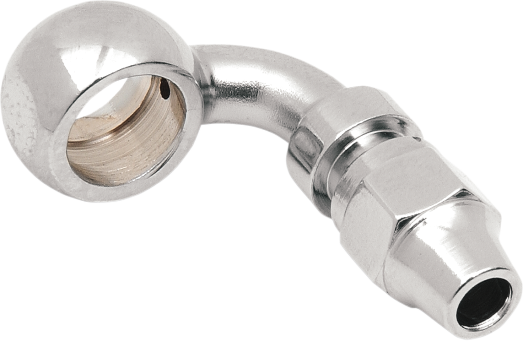 Drag Specialties Banjo Fitting - 7/16" - 90 Degree