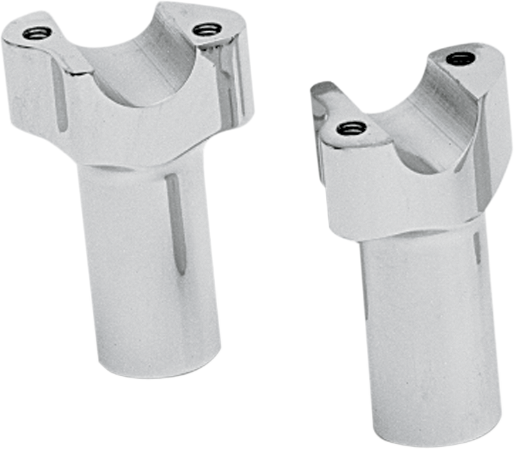 Drag Specialties Buffalo Billet Aluminum Handlebar Risers - 3" - Chrome (Pair)