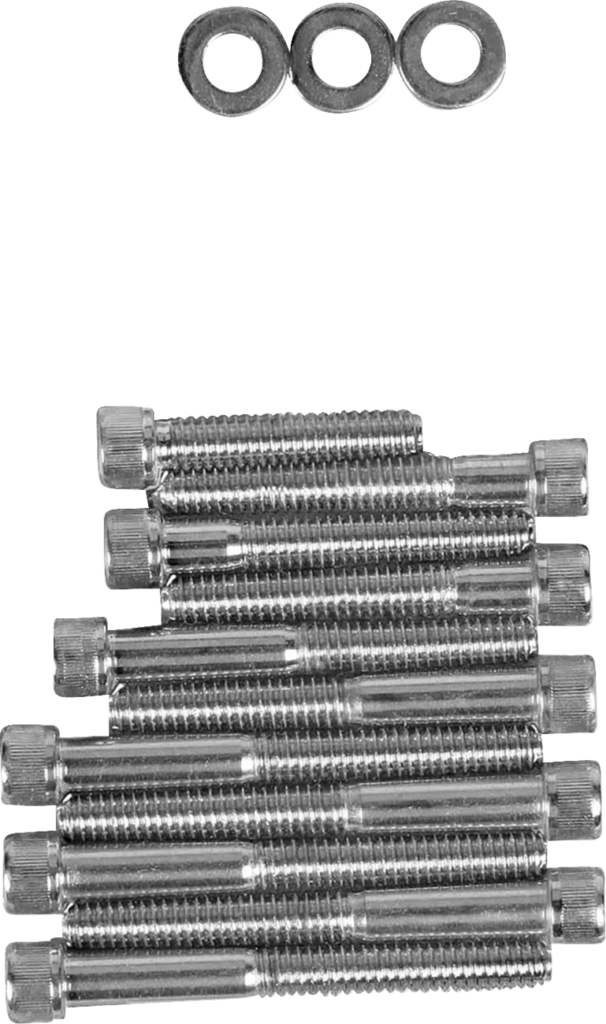 Drag Specialties Bolt Kit - Cam Cover - Knurled - Chrome - '91-'03 Sportster
