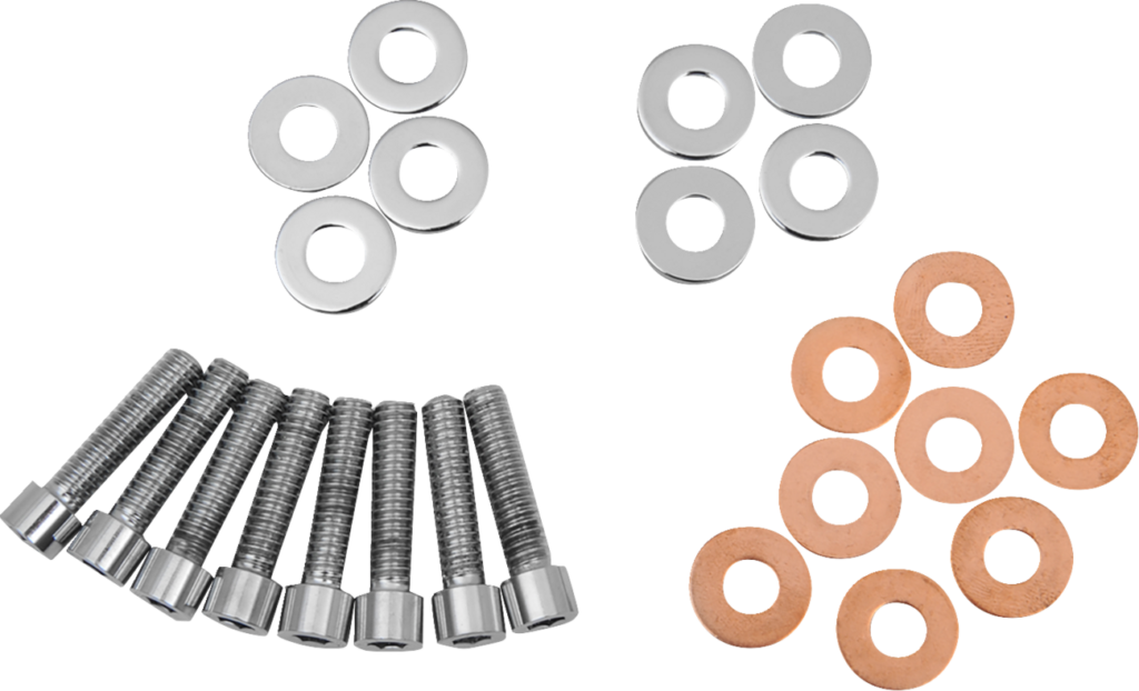 Drag Specialties Bolt Set - Rocker Box - Smooth - '84-'03 Harley-Davidson