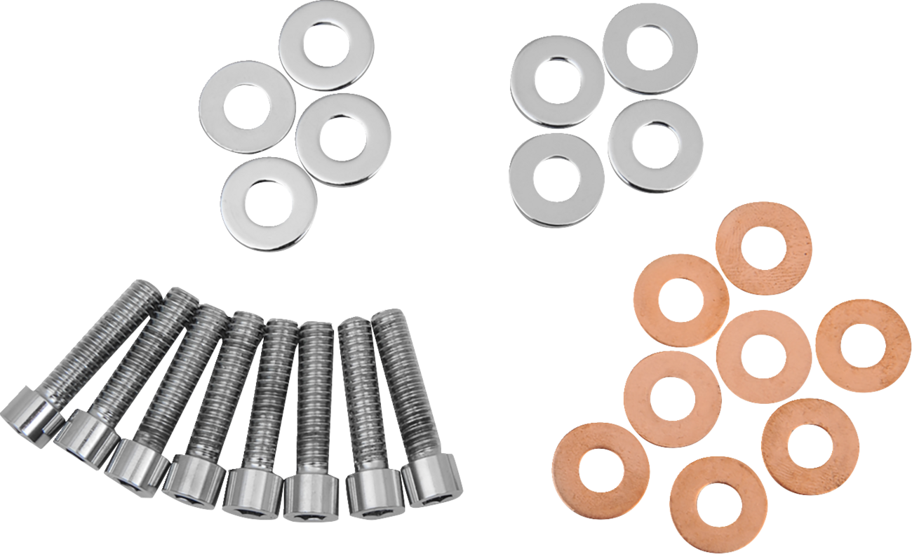 Drag Specialties Bolt Set - Rocker Box - Smooth - '84-'03 Harley-Davidson