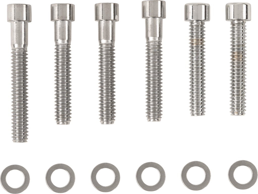 Drag Specialties Bolt Kit - Cam Cover - Smooth - Chrome - '87-'92 Harley-Davidson
