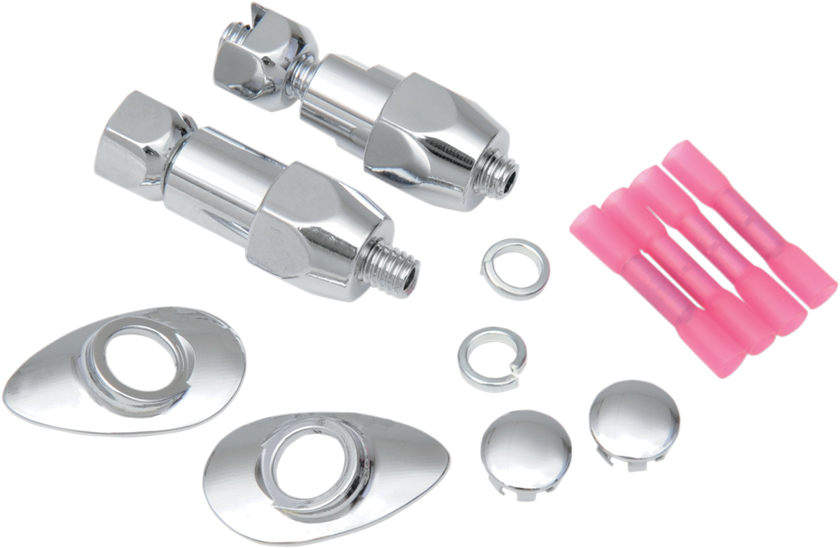 Drag Specialties Turn Signal Relocation Kit - Rear - '03-'10 Softail