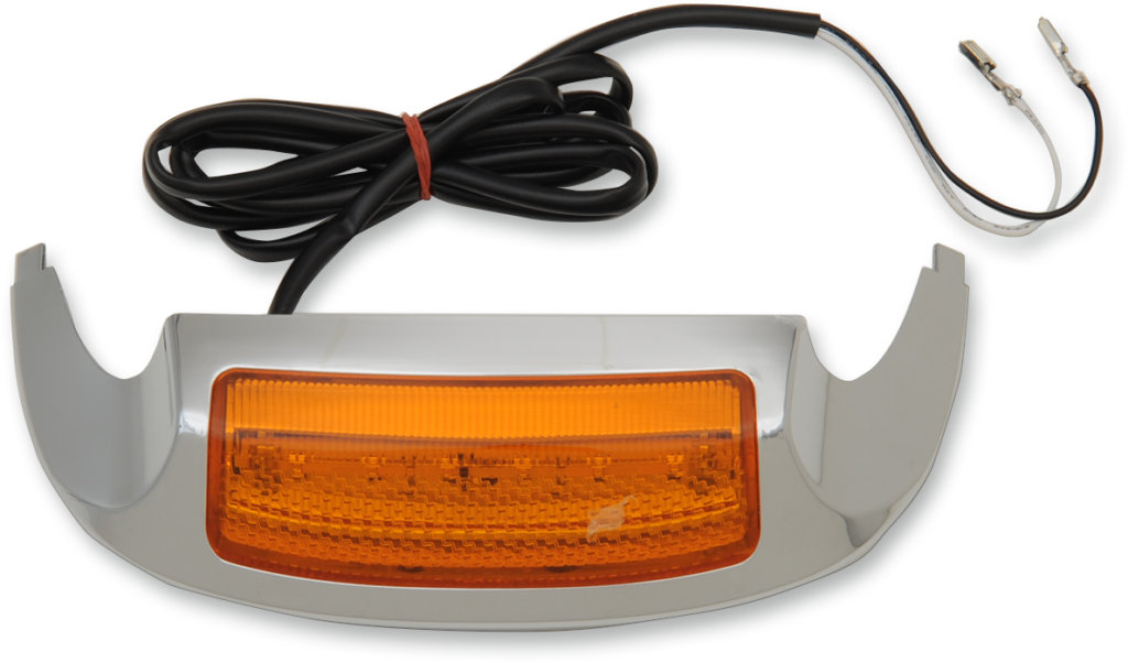 Drag Specialties Front Fender Tip Light - '14-'22 FLT - Amber