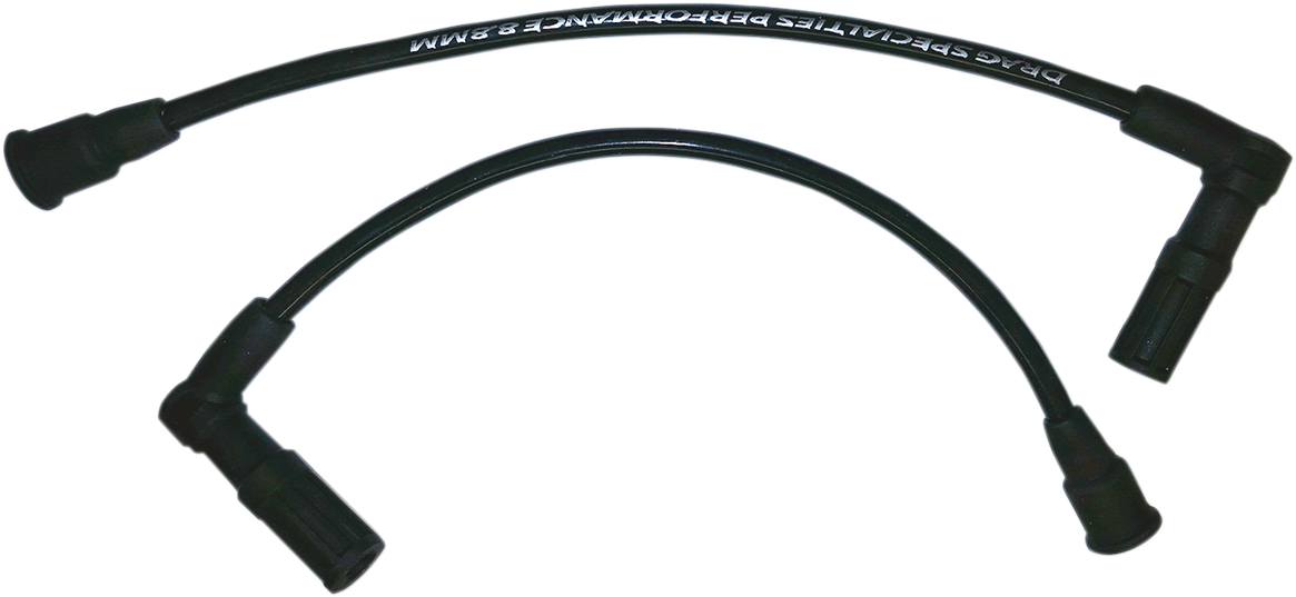 Drag Specialties Plug Wires - Black - '08-'15 Victory (Pair)