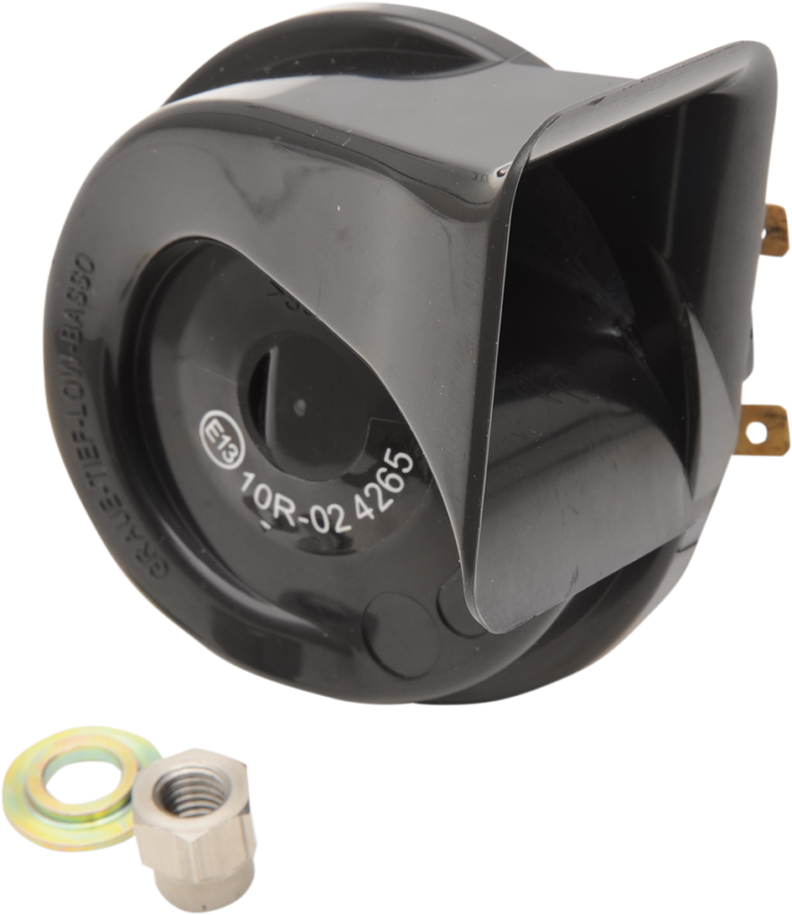 Drag Specialties Horn - 12 V - Black - '90-'26 Harley Davidson