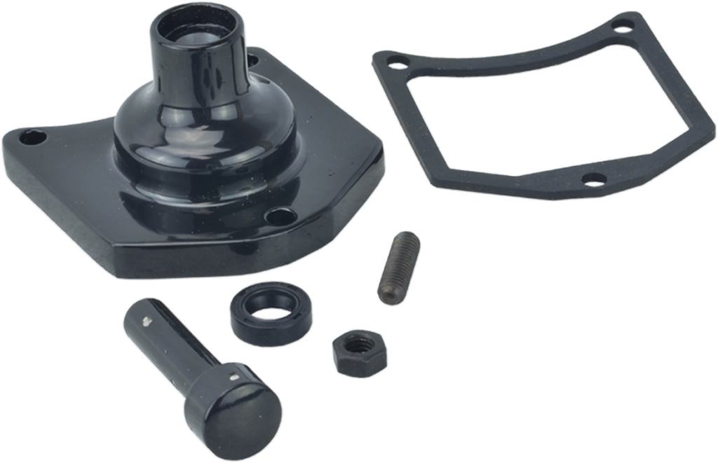 Drag Specialties End Cover - Solenoid/Starter Button - Gloss Black