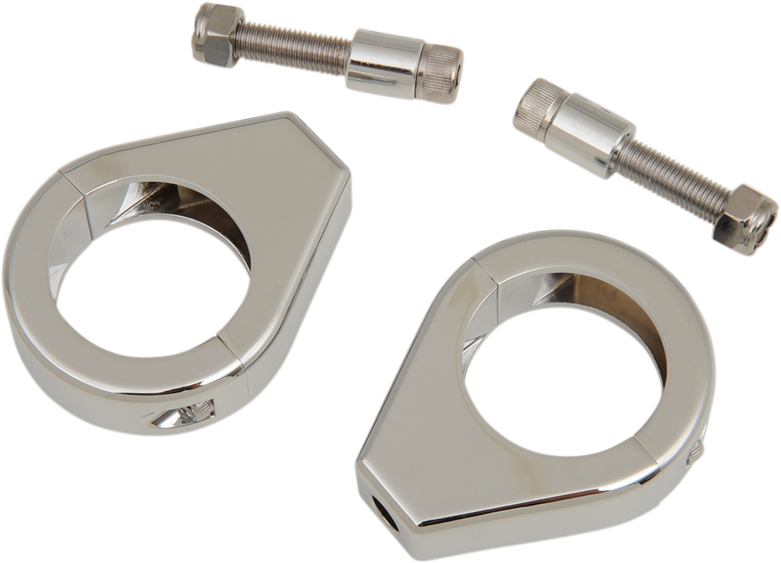 Drag Specialties Turn Signal - Clamp - 39mm - Chrome (Pair)