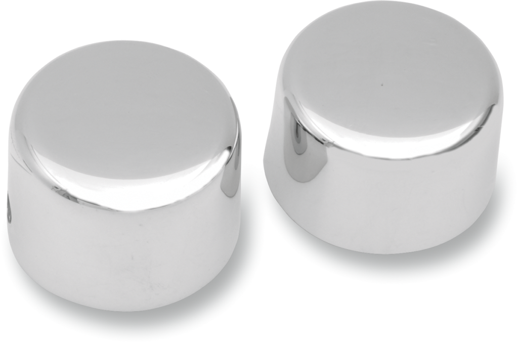 Drag Specialties Axle Caps - Front - Pair - '72-'06 Harley-Davidson