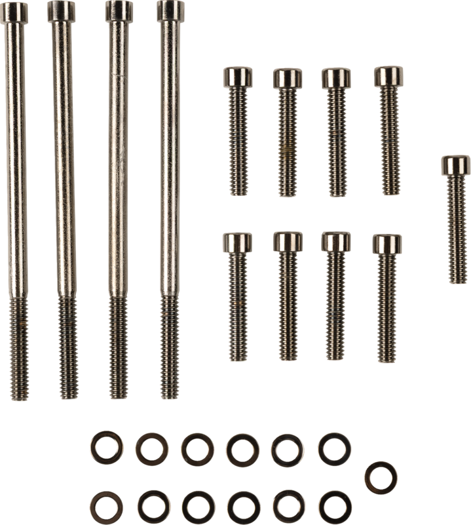 Drag Specialties Bolt Kit - Primary Cover - Smooth - Black/Chrome - '07-'16 Touring