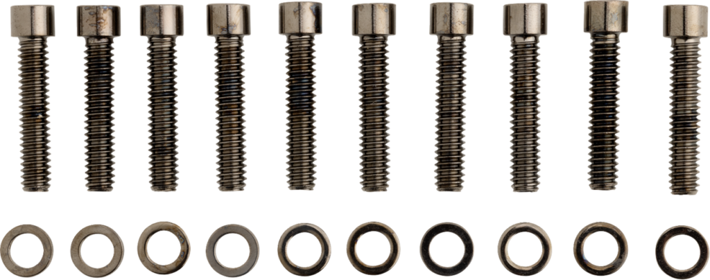 Drag Specialties Bolt Kit - Cam Cover - Smooth - Black/Chrome - '99-'17 Twin Cam