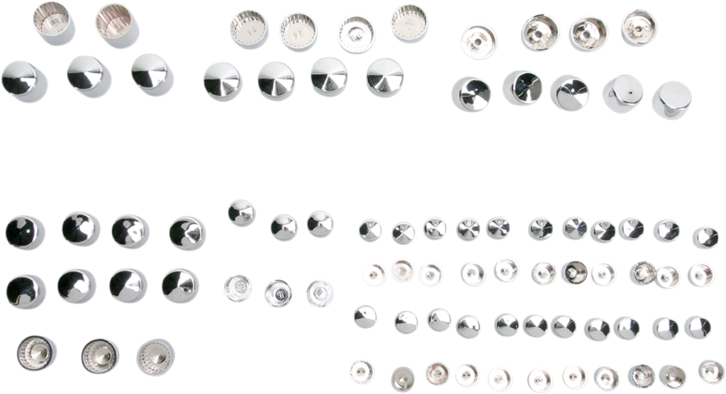 Drag Specialties Bolt Cover Kit - Standard/Engine - Chrome - '99-'06 Touring