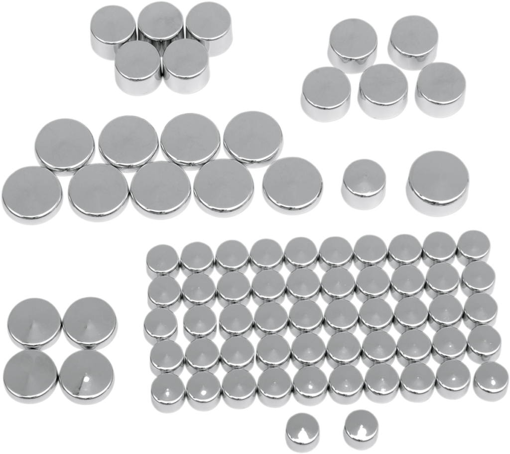 Drag Specialties Bolt Cover Kit - Standard/Engine - Chrome - '04-'21 Sportster