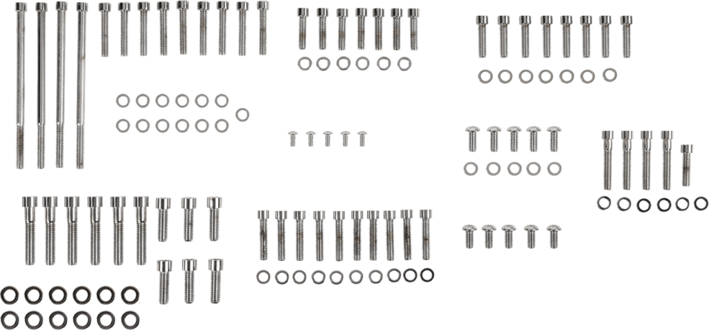 Drag Specialties Bolt Kit - Complete Motor - Smooth/Socket-Head - '07-'16 Touring