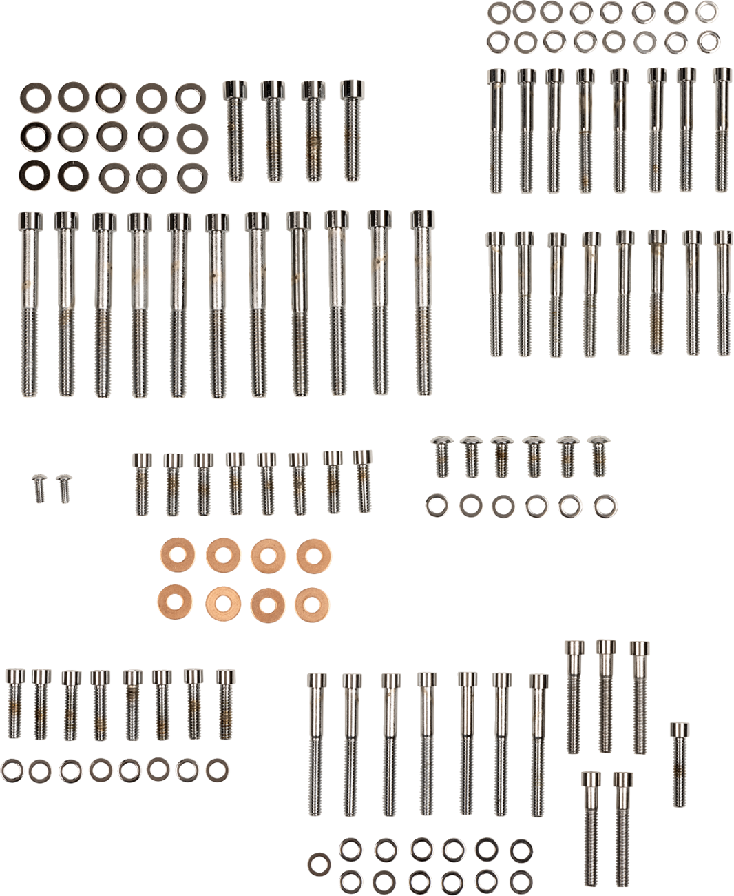 Drag Specialties Bolt Kit - Complete Motor - Smooth/Socket-Head - '04-'21 Sportster