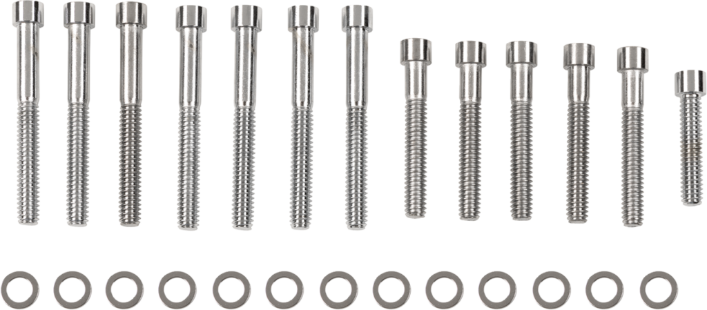 Drag Specialties Bolt Kit - Cam Cover - Smooth - Chrome - '04-'21 Sportster