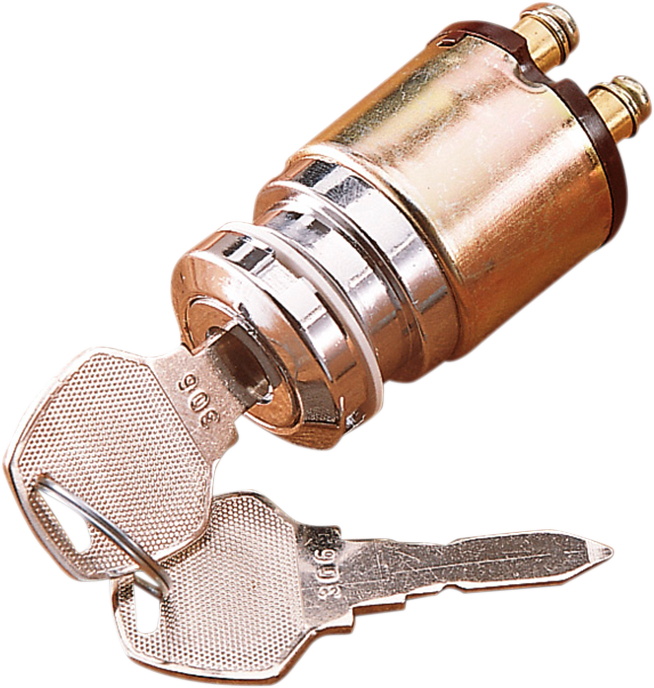 Drag Specialties Ignition Switch with Key - '75-'93 Harley-Davidson® - Chrome