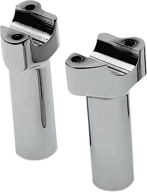 Drag Specialties Buffalo Billet Aluminum Handlebar Risers - 4-1/2" - Chrome (Pair)