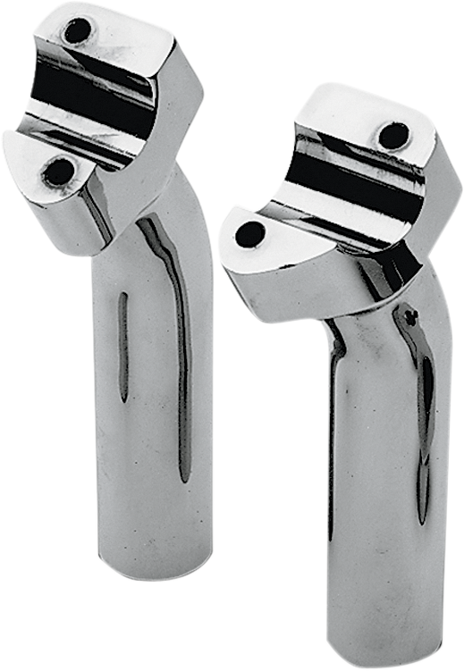 Drag Specialties Buffalo Billet Aluminum Handlebar Risers - 5-1/2" - Chrome (Pair)