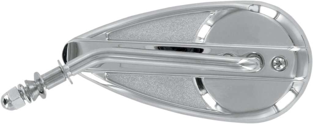 Drag Specialties Mirror - Side View - Teardrop - Chrome - Left - Each